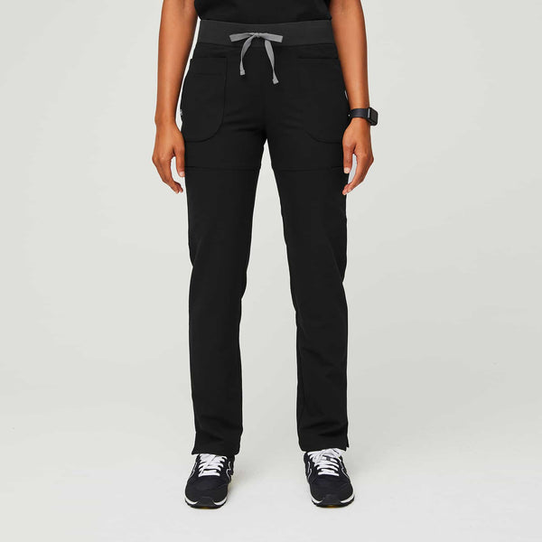 women's Black Nepal - Petite Skinny Scrub Pant