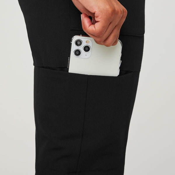 women's Black Nepal - Petite Skinny Scrub Pant