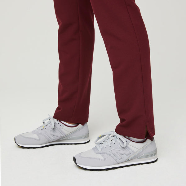 women's Burgundy Nepal - Skinny Scrub Pant