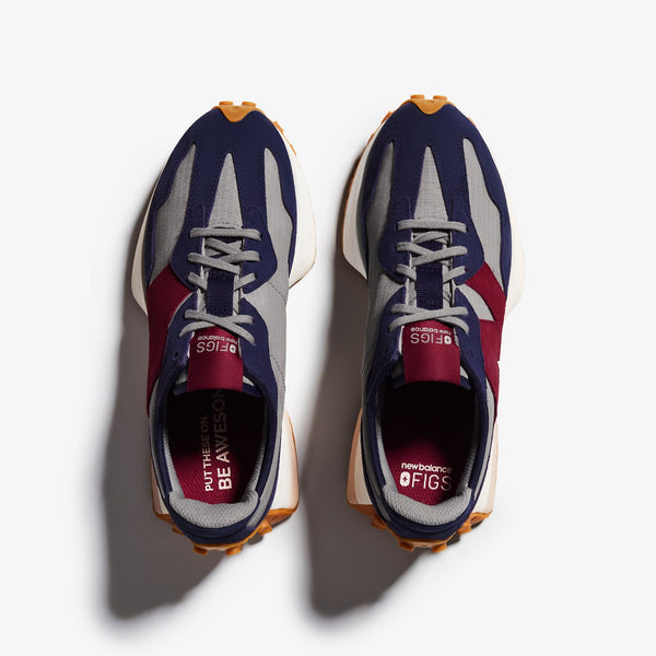 women's Navy FIGS | New Balance 327