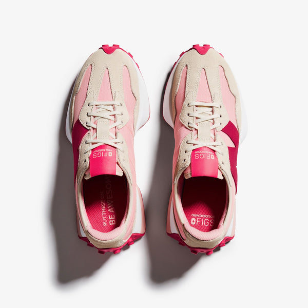 women's Pink FIGS | New Balance 327