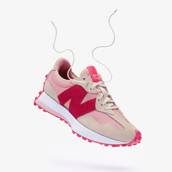 women's Pink FIGS | New Balance 327