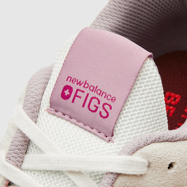 women's Pop Red FIGS | New Balance 574S