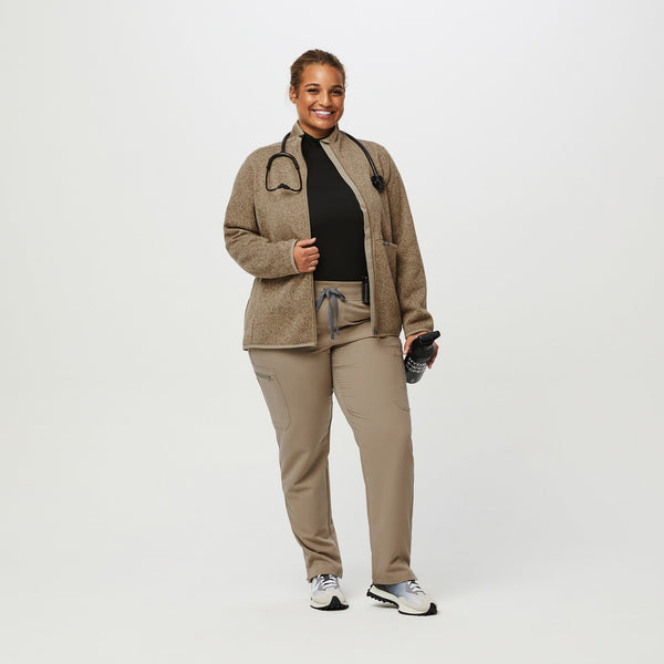 women's Heather Latte On-Shift™ - Sweater-Knit Jacket