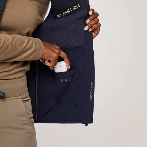women's Heather Navy On-Shift™ - Sweater-Knit Vest