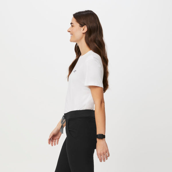 Women's White Awesome Humans Relaxed - Supersoft Underscrub