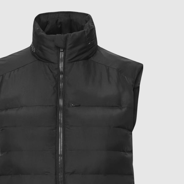 women's Black Packable - Puffer Vest