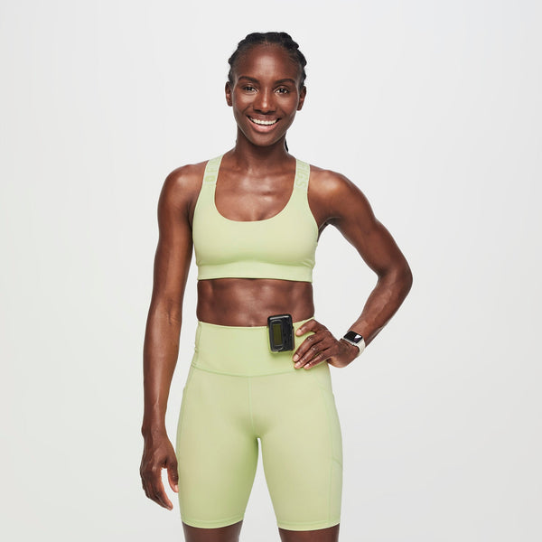 women's Mint Galaxy Performance Underscrub Sport Bra