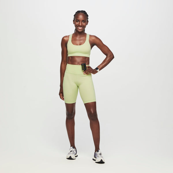 women's Mint Galaxy Performance Underscrub Sport Bra