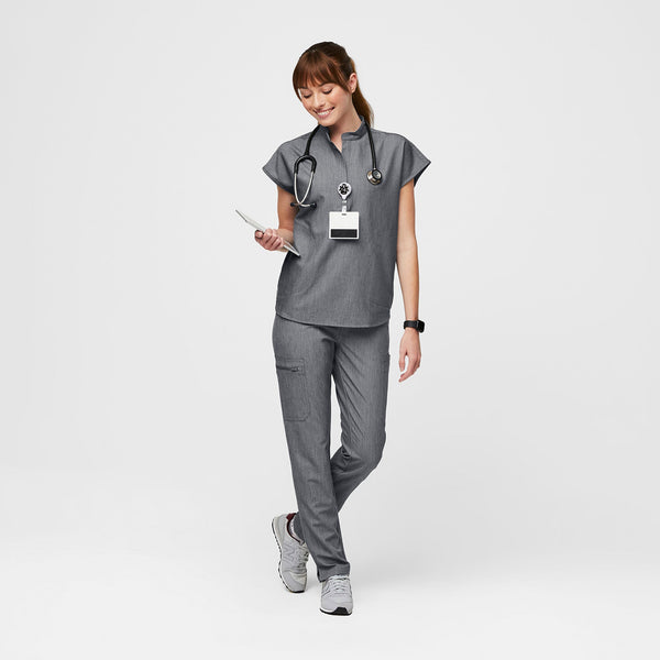 women's Graphite Rafaela™ - Oversized  Scrub Top (3XL - 6XL)