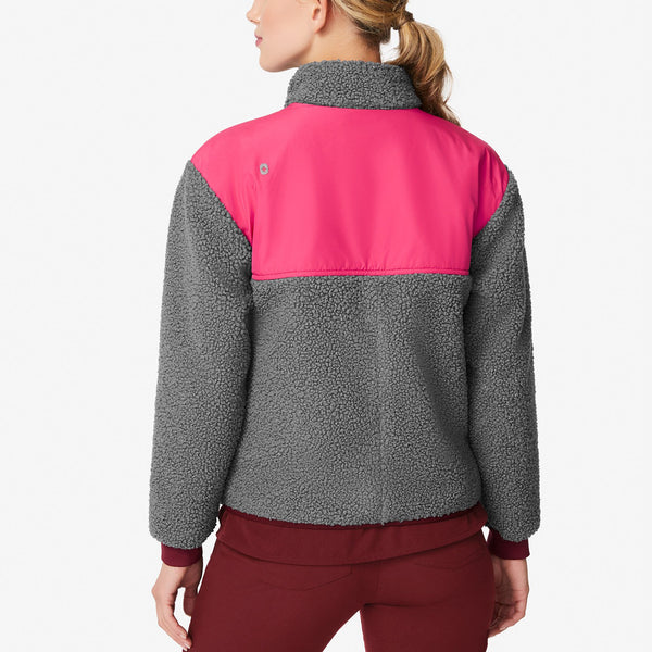 women's Dark Heather Grey Selwyn - Sherpa