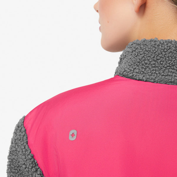 women's Dark Heather Grey Selwyn - Sherpa