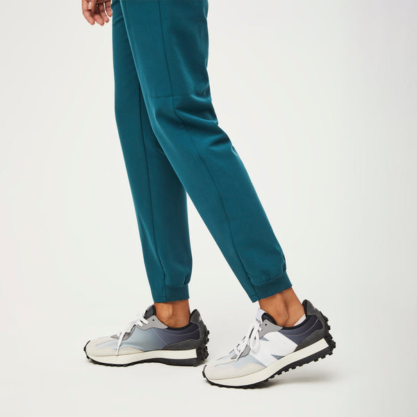 women's Caribbean Blue Sumaiya High-Rise  - Tall Skinny Scrub Pant