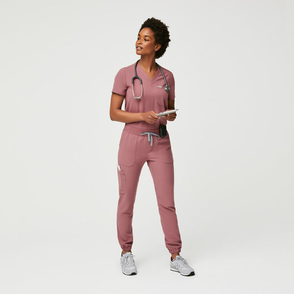 women's Mauve Taldora - Skinny Jogger Scrub Pant