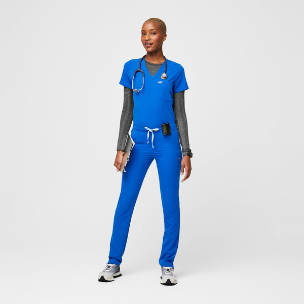 Women's Royal Blue Yola Slim - Petite Scrub Pant™