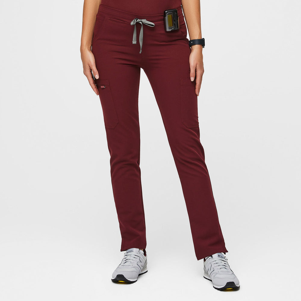 Women's Burgundy Yola Slim - Tall  Scrub Pant™