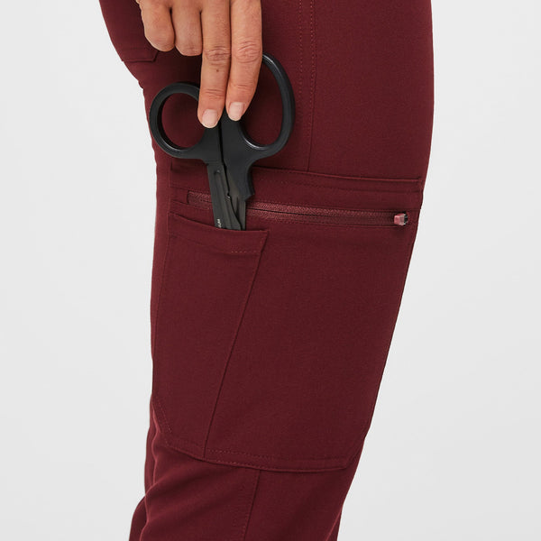 Women's Burgundy Yola Slim - Petite Scrub Pant™