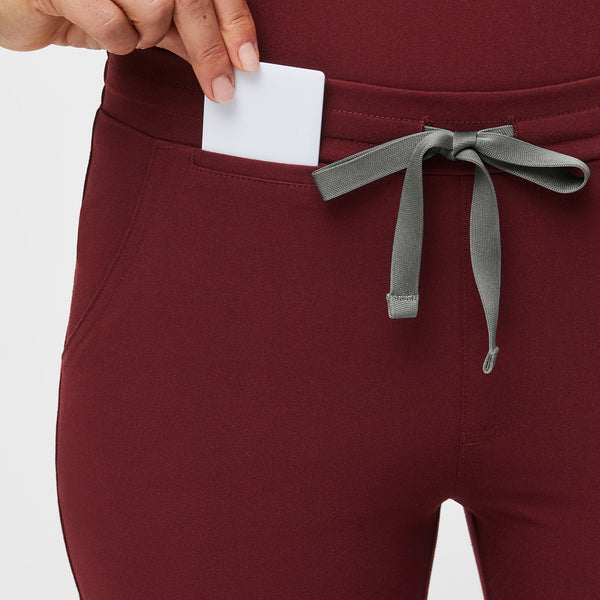 Women's Burgundy Yola Slim - Petite Scrub Pant™