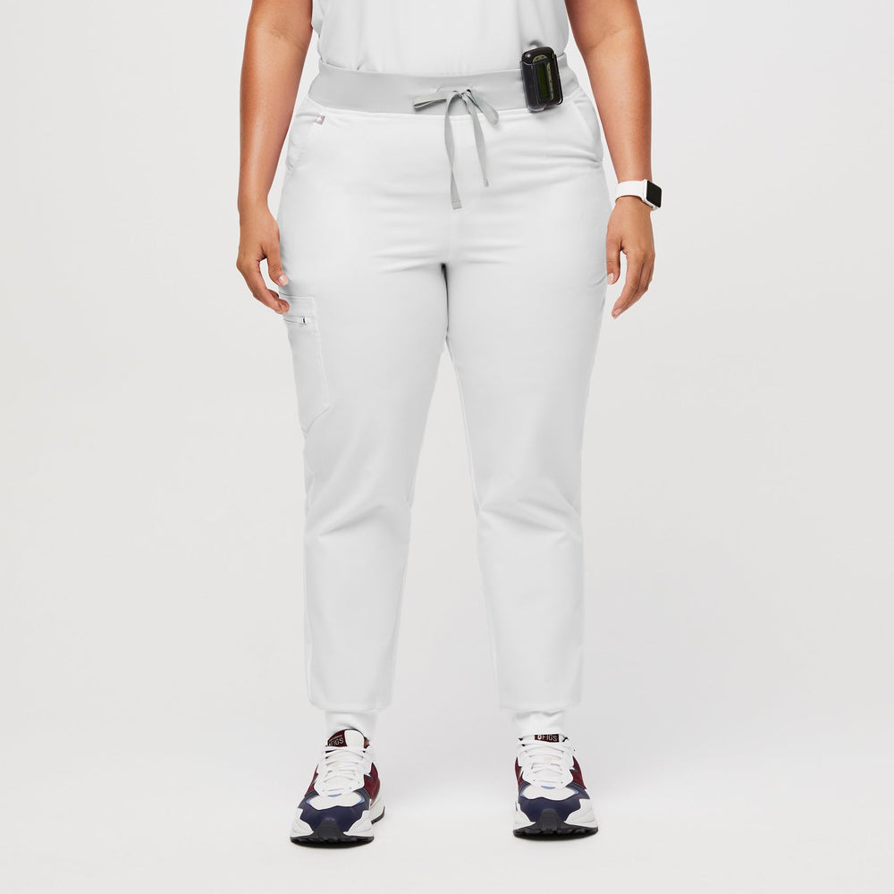 women's Optic White FIONxtra™ Zamora High-Rise™ - Jogger Scrub Pant 2.0