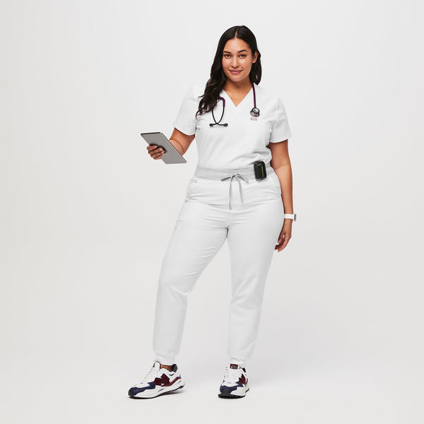 women's Optic White FIONxtra™ Zamora High-Rise™ - Jogger Scrub Pant 2.0