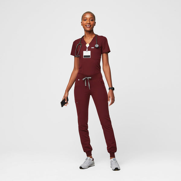Women's Burgundy Zamora™ - Tall Jogger Scrub Pant