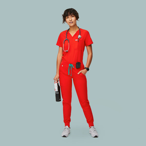 women's Awesome Red FIONLITE™ Zamora - Jogger Scrub Pant