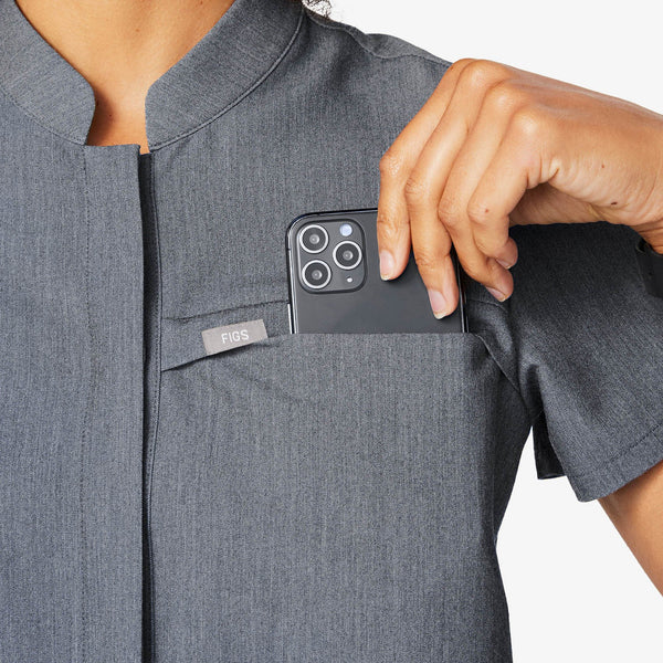 women's Graphite Celemu -  Scrub Top