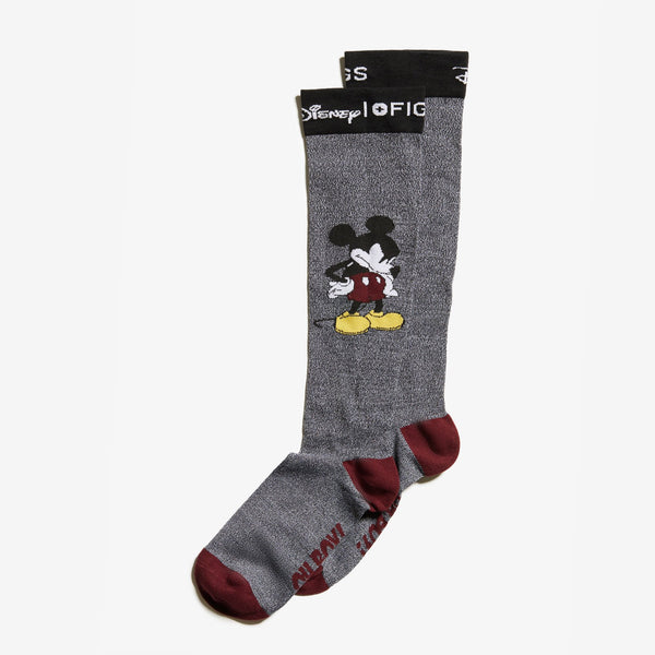 women's Grey Mickey Mouse - Compression Socks