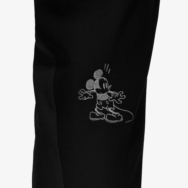 women's Black Mickey Mouse - Skinny Jogger Scrub Pant