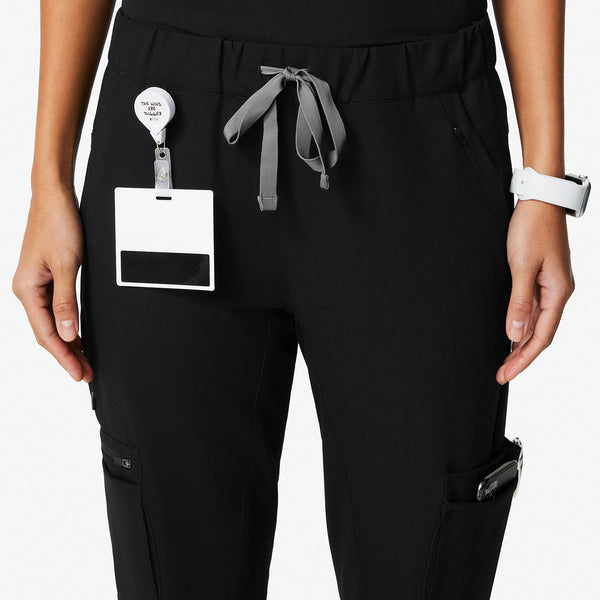 women's Black 20-Pocket - Scrub Pant