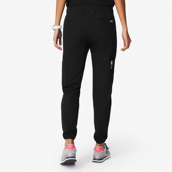 women's Black 20-Pocket - Scrub Pant
