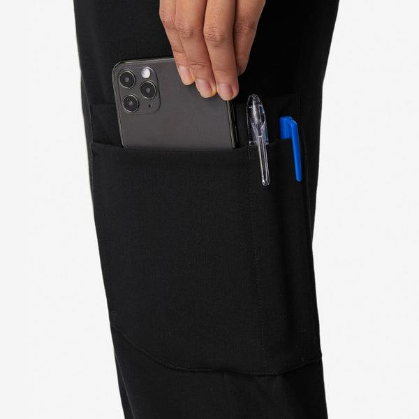 women's Black 20-Pocket - Scrub Pant