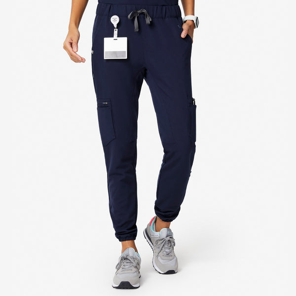 women's Navy 20-Pocket - Scrub Pant