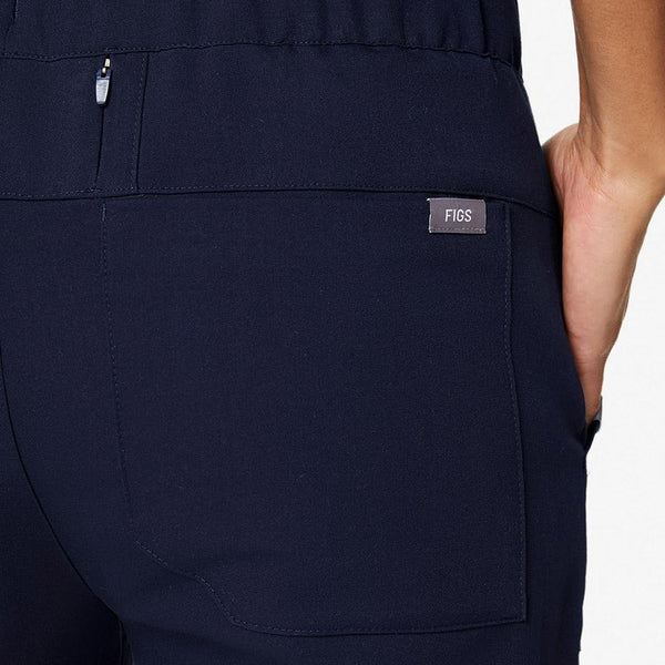 women's Navy 20-Pocket - Scrub Pant