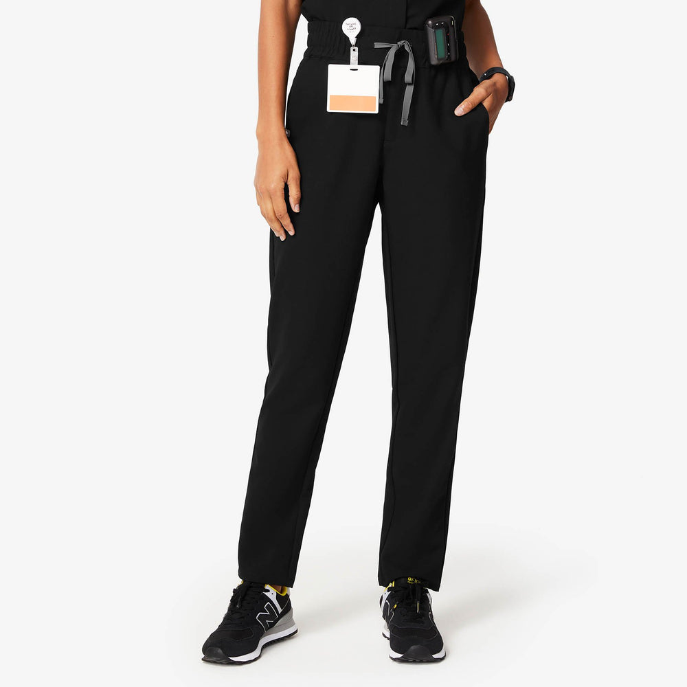 women's Black Tilpa - High-Rise Scrub Pant