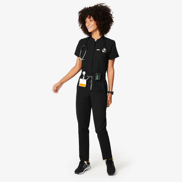 women's Black Tilpa - High-Rise Scrub Pant