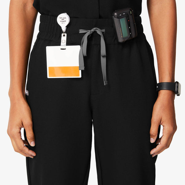 women's Black Tilpa - High-Rise Scrub Pant