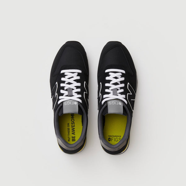 women's Black/Yellow FIGS | New Balance 996