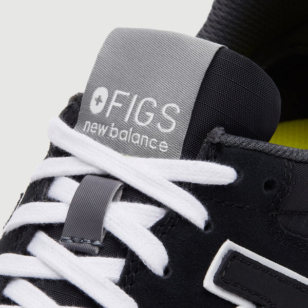 women's Black/Yellow FIGS | New Balance 996