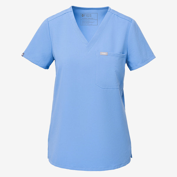 women's Ceil Blue Slim Catarina Scrub Top™