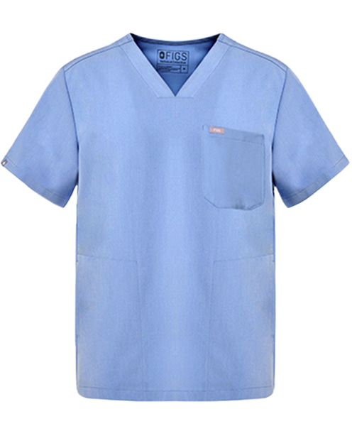 Men's Ceil Blue Chisec™ -  Scrub Top